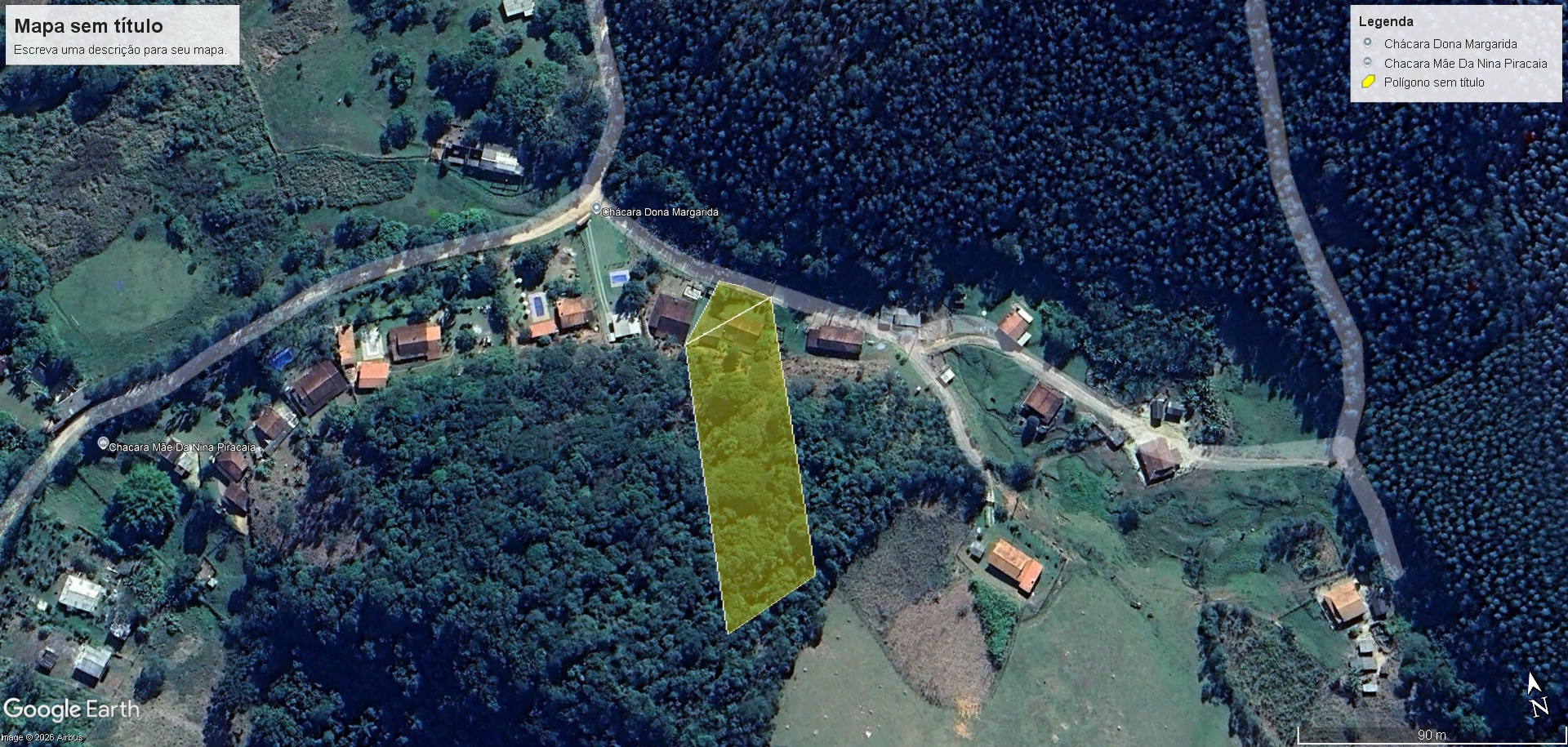 Chácara com 2500m² - Bairro Atibainha Baixo - Piracaia - SP